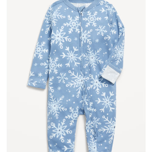 Snug-Fit 2-Way-Zip Footed One-Piece for Baby | Old Navy