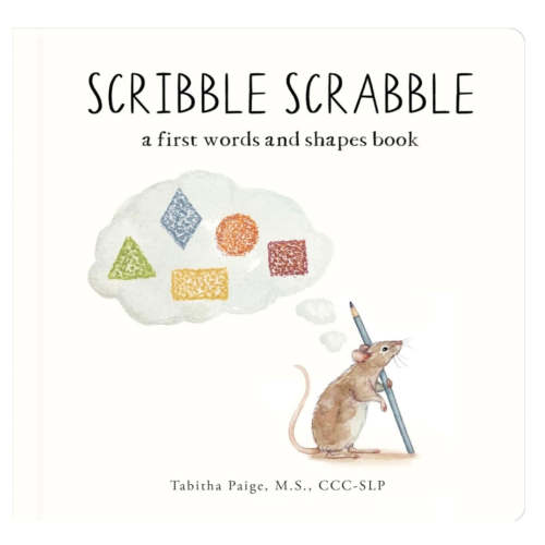 Scribble Scrabble - a first words and shapes book - by Tabitha Paige