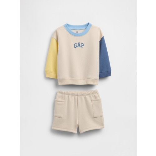 Baby VintageSoft Colorblock Logo Outfit Set