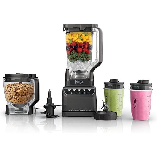 Ninja Kitchen System Pro+, 72oz Pitcher, 8-Cup, 1200W, Grey, BR601AMZ