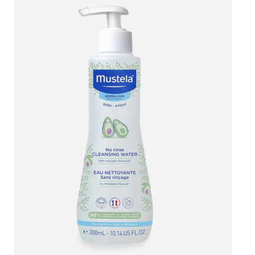 Mustela No-Rinse Micellar Cleansing Water for Babies - Made with Natural Avocado Perseose & Aloe Vera - Safely Cleans Baby's Face, Hands & Diaper Area - 1 or 2-Pack - Various Sizes