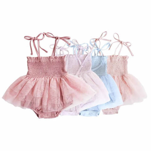 Smocked Tutu Bodysuit