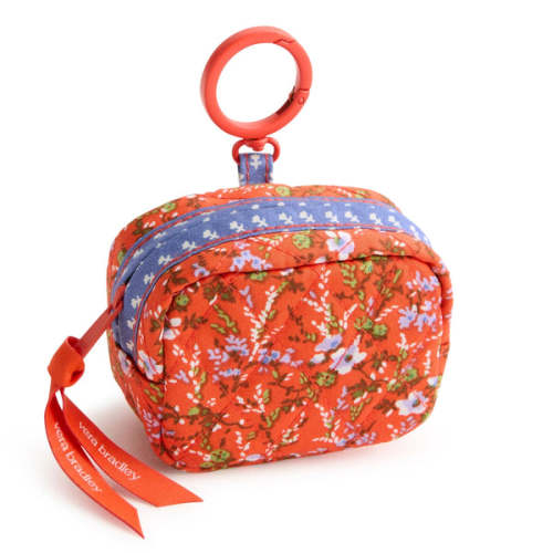 Zip Earbud Bag Charm - Wildflower Sprigs