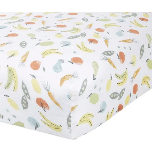 aden + anais Essentials Classic Crib Sheet, 100% Cotton Muslin, Super Soft, Breathable, Tailored Snug Fit, Farm to Table