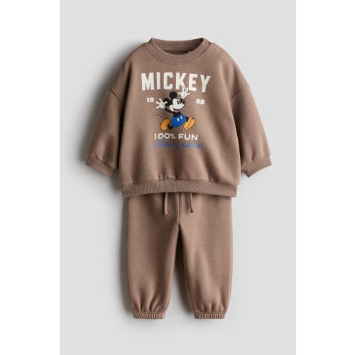 2-piece Printed Sweatshirt Set
