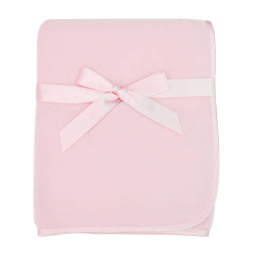 TL Care Fleece Blanket with Silk-Like Satin Trim, Soft, Warm & Cozy, Pink, 30" x 30" for Boys and Girls, Perfect for Baby Carrier, Stroller, Travel and Gifting