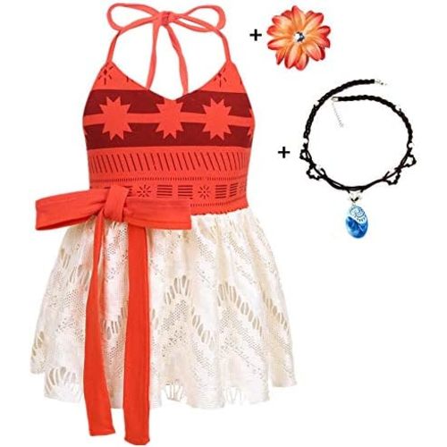 Toddler Infant Baby Girls Swimsuit Lace Halter Backless Jumpsuit Dress Tulle Sundress Outfits
