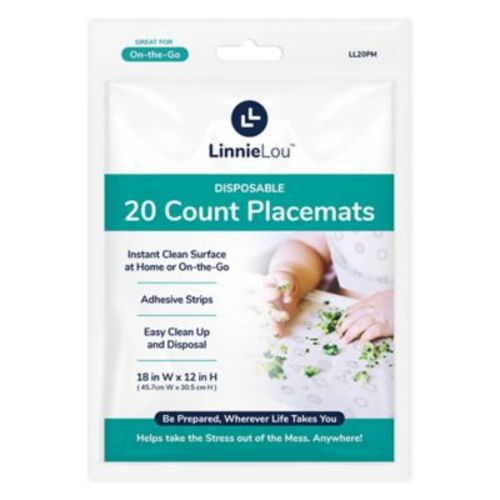 LinnieLou™ 20-Count Disposable Placemats - NO COLOR - 20 PACK