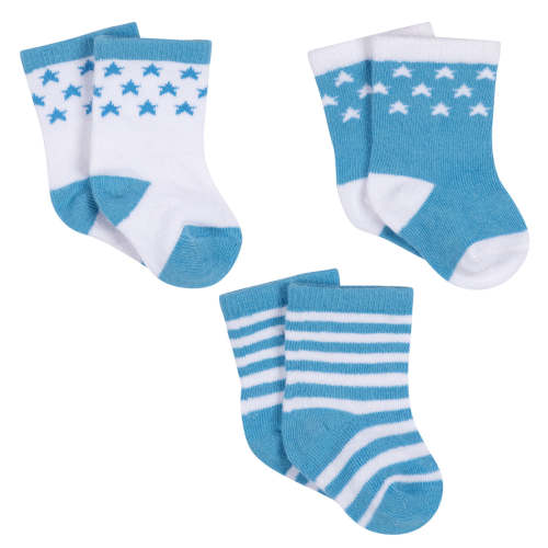 3-Pack Baby Boys Boy Stars Jersey Crew Socks – Gerber Childrenswear