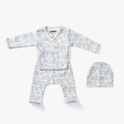 Take Me Home Outfit - Alligator in Bay Blue | Lewis