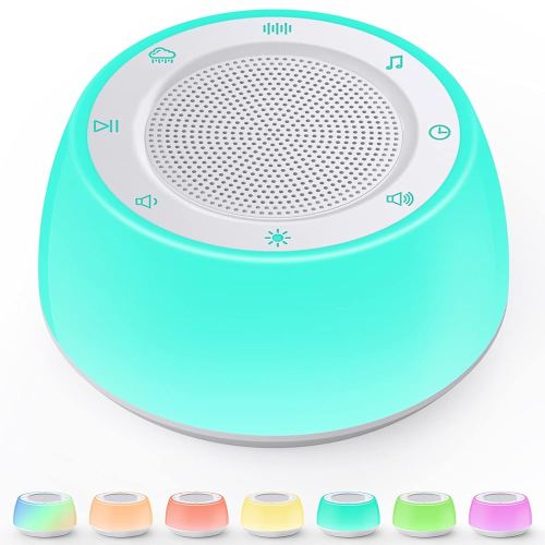 Jack & Rose White Noise Machine Baby, Baby Sound Machine Kids with Night Light, Portable White Noise Machine for Sleeping