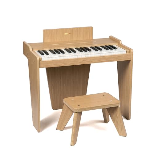 ZIPPY Kids Piano Keyboard, 37 Keys Digital Piano for Kids, Music Educational Instrument Toy, Wood Piano for 3+ Girls and Boys (Oak Basic)
