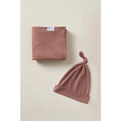 Cottage Rose Swaddle + Hat Set