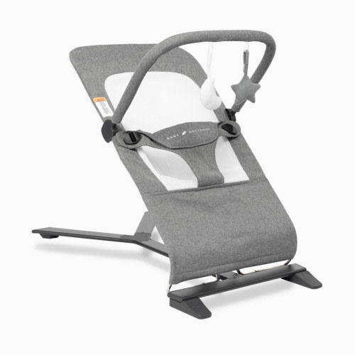 Baby Delight Alpine Deluxe Portable Bouncer - Charcoal Tweed