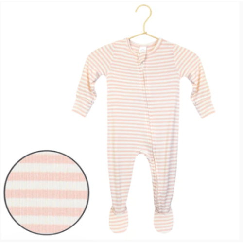 Harper Ribbed Zipper Footies