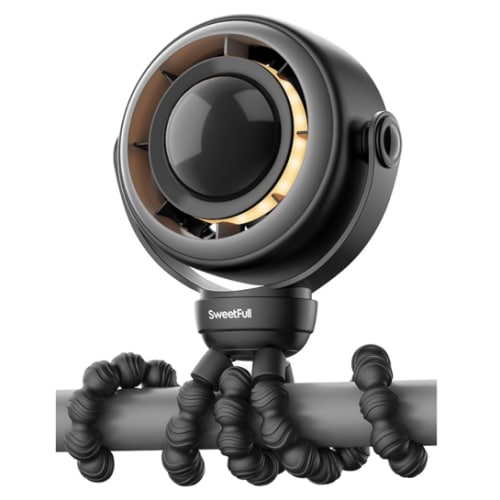 Baby Stroller Fan, Travel - Black