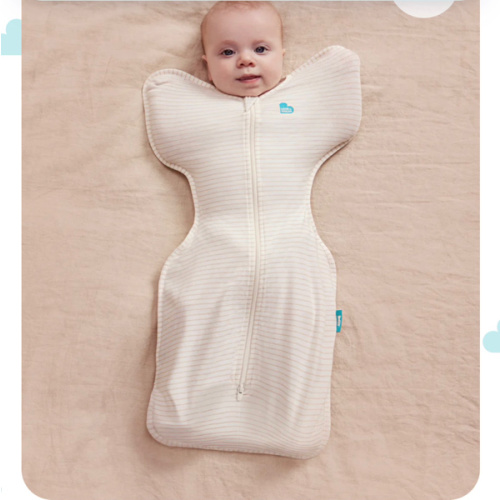 Swaddle Up™ 0.2 TOG Cotton Tan Breton Stripe