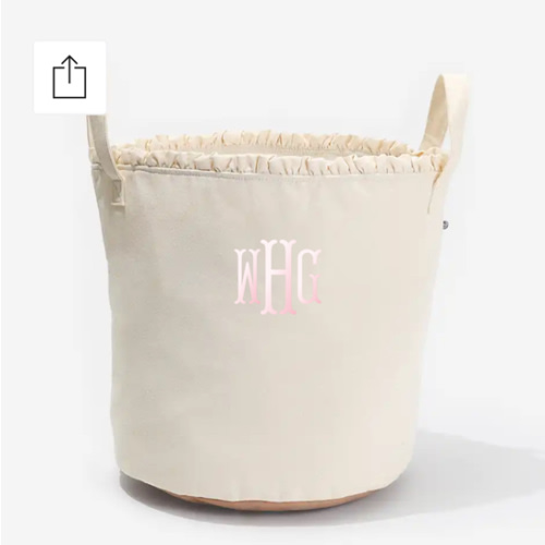 Monogrammed Storage Basket