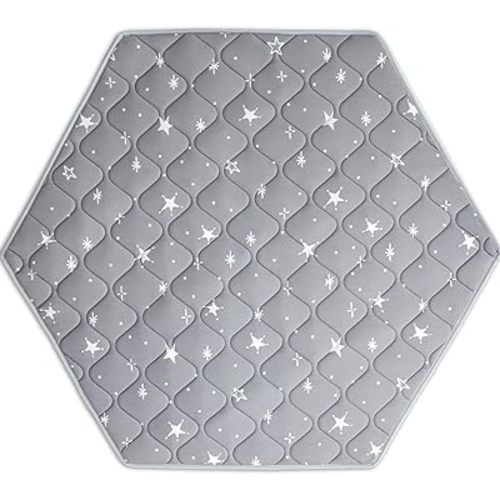 Sherilyn Foam Baby Play Mat 52" X 45", Foldable Baby Play Mats for Floor Pop Up Play Tent Mat Hexagon Mat, Non-Slip Activity Playmats Machine Washable, Baby Playpen Crawling Mat for Infants, Toddlers