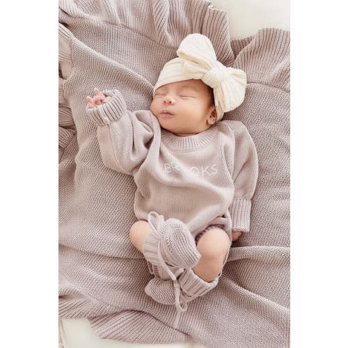 Personalized Printed Knit Sweater Bubble | Solid