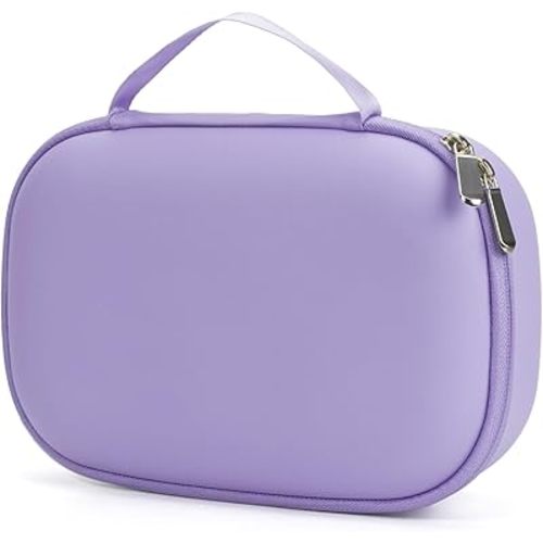 Wearable Breast Pumps Carrying Case, Hard Shell Breast Pump Bag with Waterproof Removable Tray, Breast Pump Storage Bag Compatible with Most of Wearable Breast Pumps (Purple)