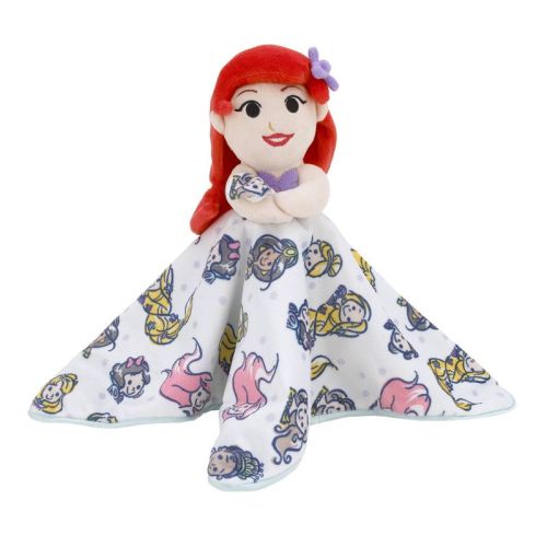 Disney Ariel And Princess Lovey Security Reversible Blanket