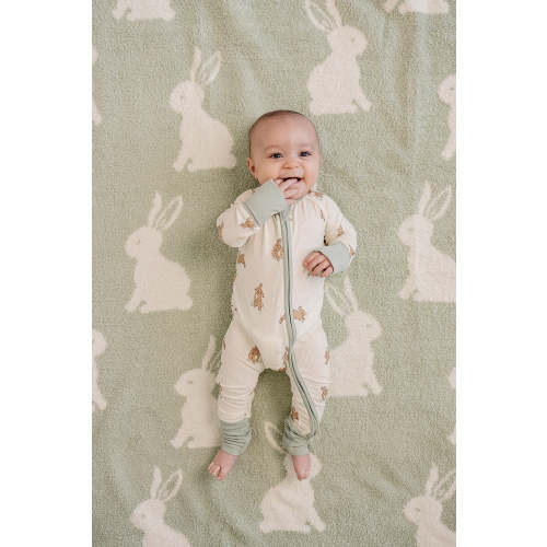 Bunny Plush Blanket – Mebie Baby