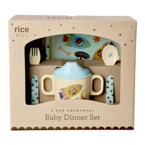 Chiens de l'Espace melamine lunch box | Blue