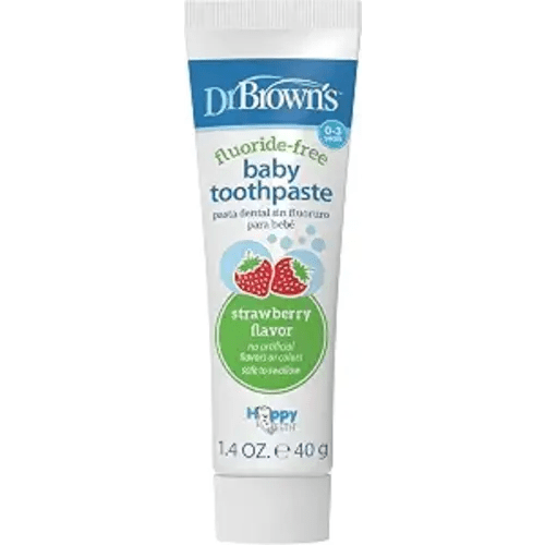 Dr. Brown's Fluoride-Free Baby Toothpaste, Strawberry, 1-Pack