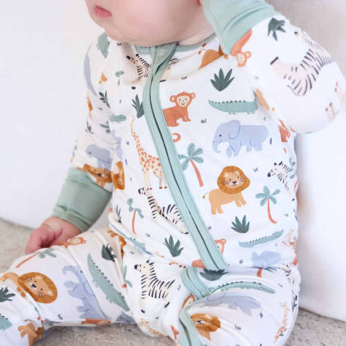 Safari Snuggles Convertible Zip Romper