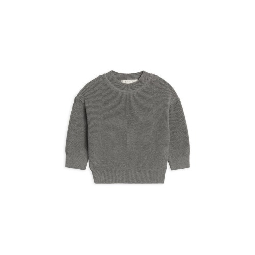 Laurie Organic Sweater Knit Crew Pullover, 12-18M