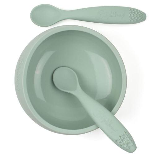 Silicone Suction Bowl Set with Two Spoons