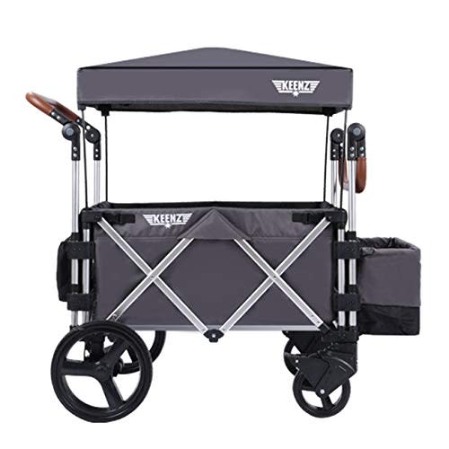 Keenz 7S - Ultimate Adventure Stroller Wagon - 2 Passenger, Dark Grey/Black