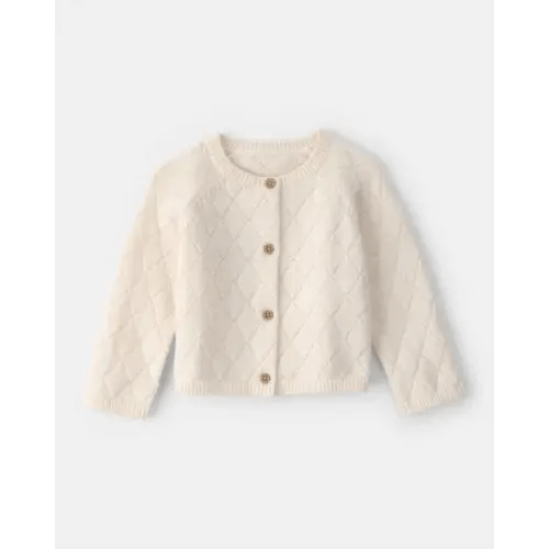 Baby Girl Cardigan Sweater - Cream | Carter's