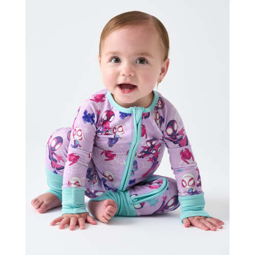 Spidey & Friends Purple Tiny Webs Zippy | Little Sleepies