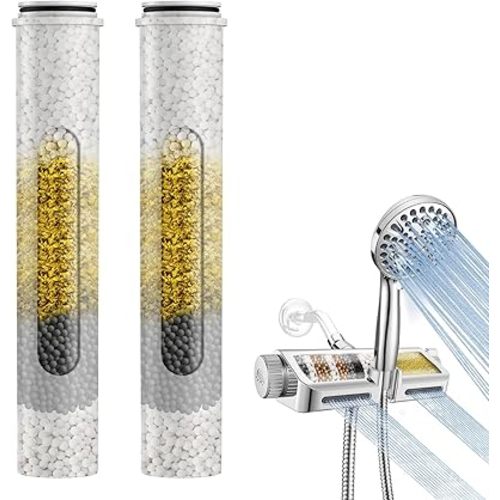 MakeFit Shower Head Filter Replacement Cartridge for MakeFit Filtered Shower Head with Handheld Combo-SSJ731/SW9730 (2-PACK)