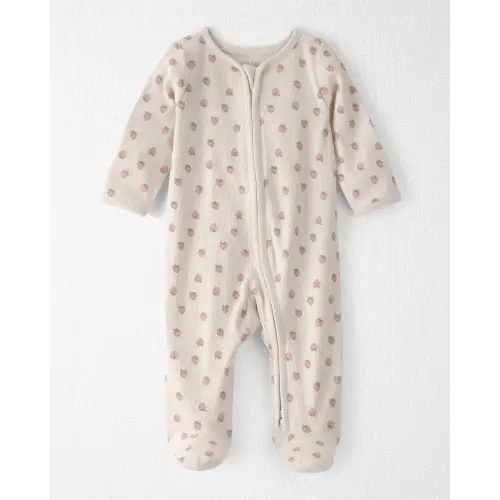 Baby Girl Organic Cotton Sleep & Play Pajama in Strawberry - Little Planet | Carter's