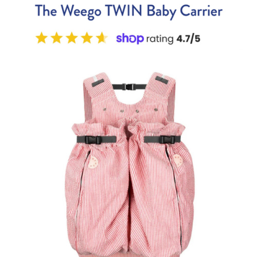 The Weego TWIN Baby Carrier