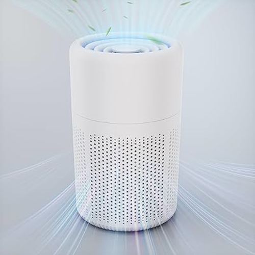 Small Air Purifier for Bedroom & Kitchen,Mini Air Purifier with Fragrance Function and 360° Air Inlet,HEPA Quiet Air Cleaner,Air Cleaner for Pet Odors Dust Smoke and Hair