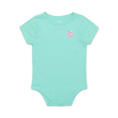 Garanimals Infant Clothes Short Sleeve Crinkle Bodysuit, Sizes 0-24 Months, Machine Washable