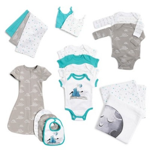 JumpOff Jo Newborn Layette Set , 0-3 Months, Blue Bears