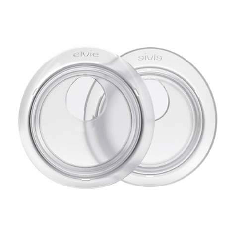 Elvie Catch Milk Collection Shells | Set of Two Discreet Leak-Protection Silicone Cups, Reuse Your Milk| Reusable Breast Shells Collect Up to 1oz | No More Wasted Milk or wasteful Breast Pads