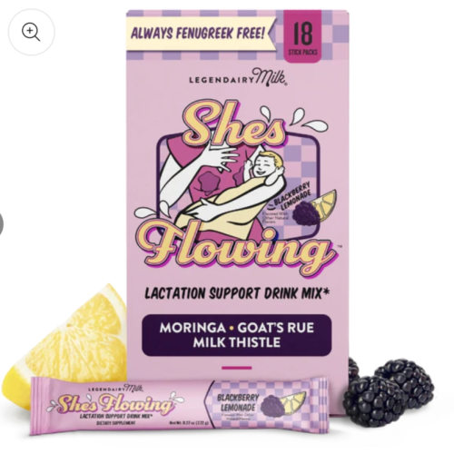 She’s Flowing Lactation Drink Mix | Support Milk Supply On-the-Go – Legendairy Milk