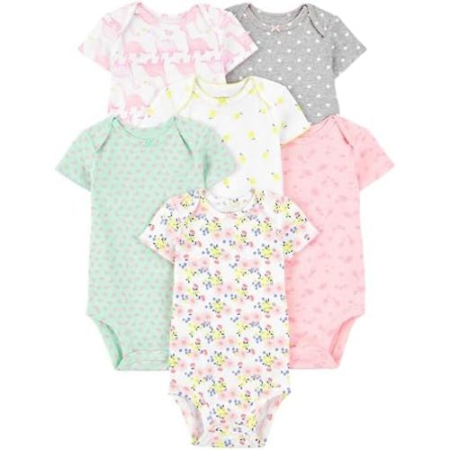 Simple Joys by Carter's Baby Girls 6 Pack Short Sleeve Bodysuit