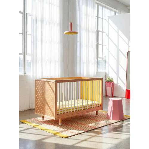 Bold Baby Cot - Yellow and Mint