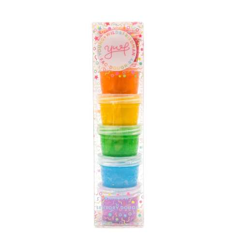 Rainbow Travel Dough Jars