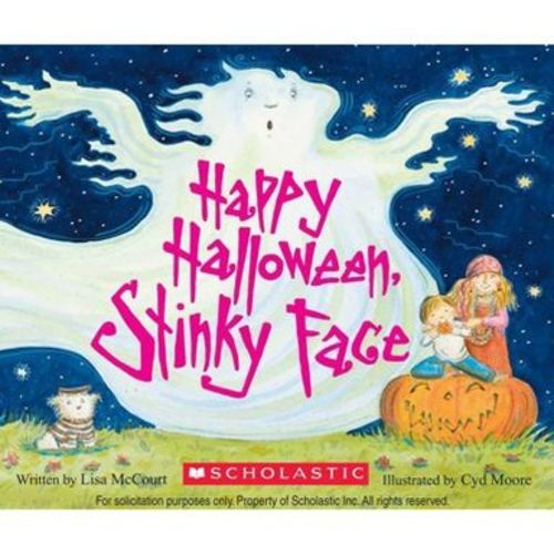 Happy Halloween, Stinky Face - by Lisa McCourt (Board Book)