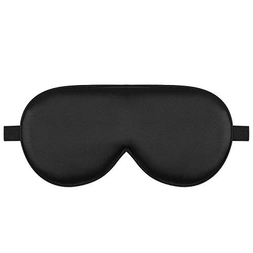 Alaska Bear Sleep Mask Silk Eye Cover with Shaped Pad, Machine Washable | Pressure-free Sleeping, Foam Insert, Upgrade Contour Over Conventional Flat Satin Eye Masks