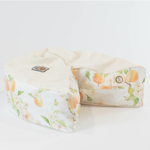 Organic Nesting Pillow / Peaches & Cream - Blessed Nest