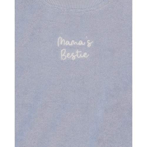 Light Blue Baby Terry Short Sleeve Bodysuit | Best&Less™ Online